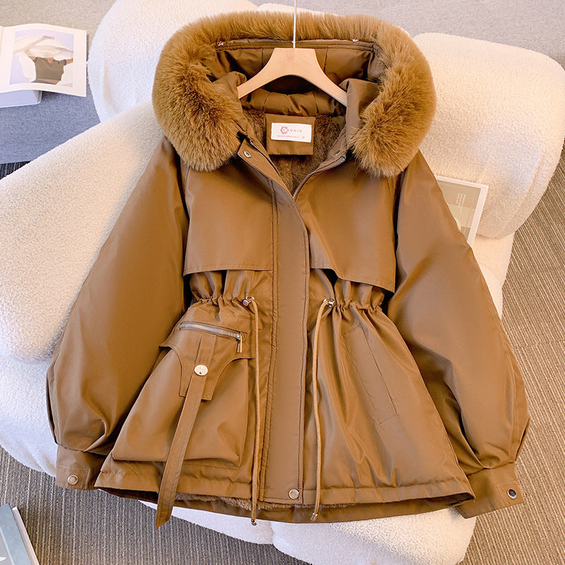 Parka Women's Mid-length Slim Cotton-padded Jacket Winter Coat