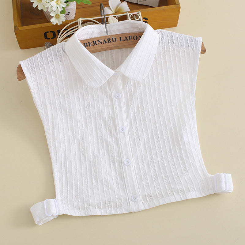 Autumn Winter Cotton Fake Collar for Women's Shirts
