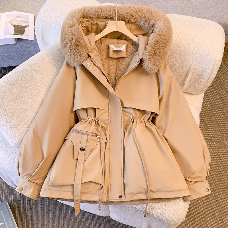Parka Women's Mid-length Slim Cotton-padded Jacket Winter Coat