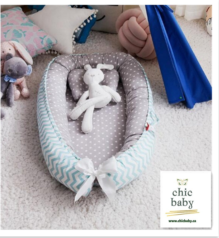 Baby Removable & Washable, Portable Cotton Cradle Travel Bed Crib, For Children Infant Kids
