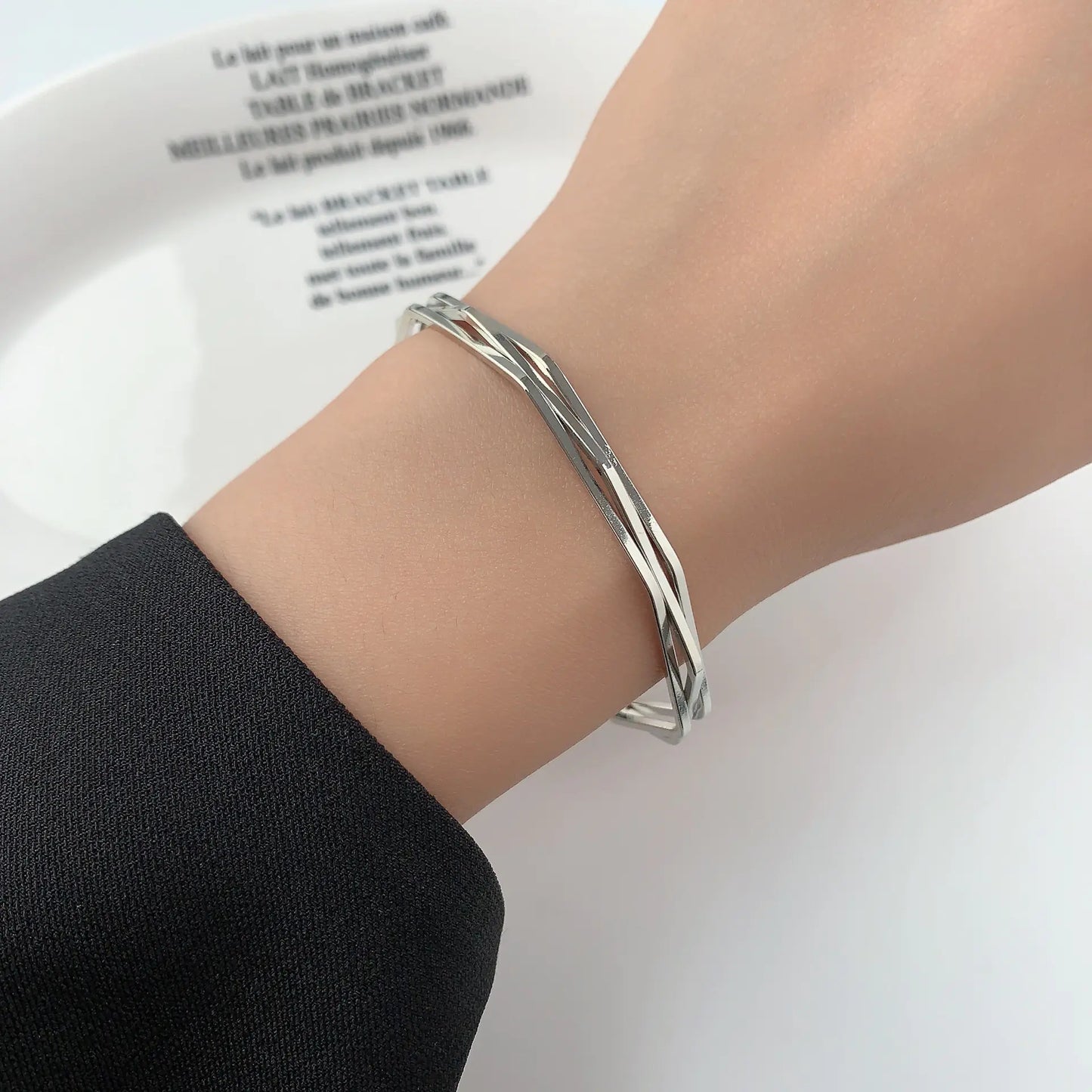 Trendy Geometric Bracelet with Unique Personality