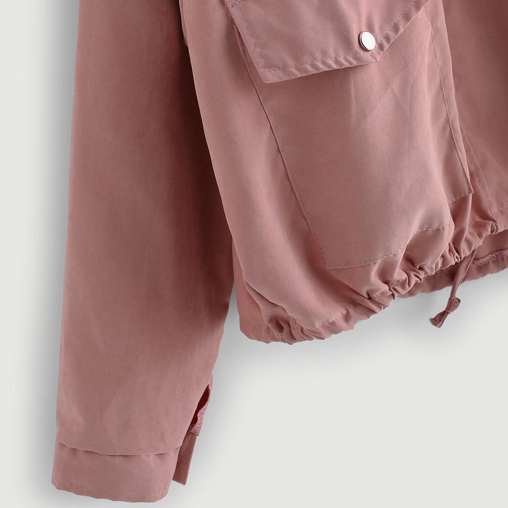 All-match women's long-sleeved short jacket