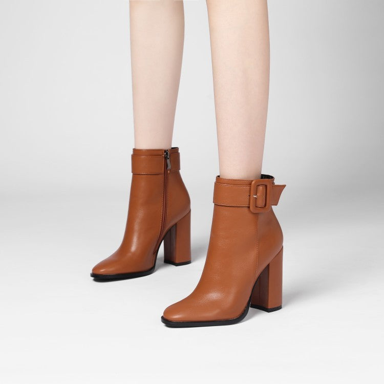 Thick Heel Short Women Fashion Boots