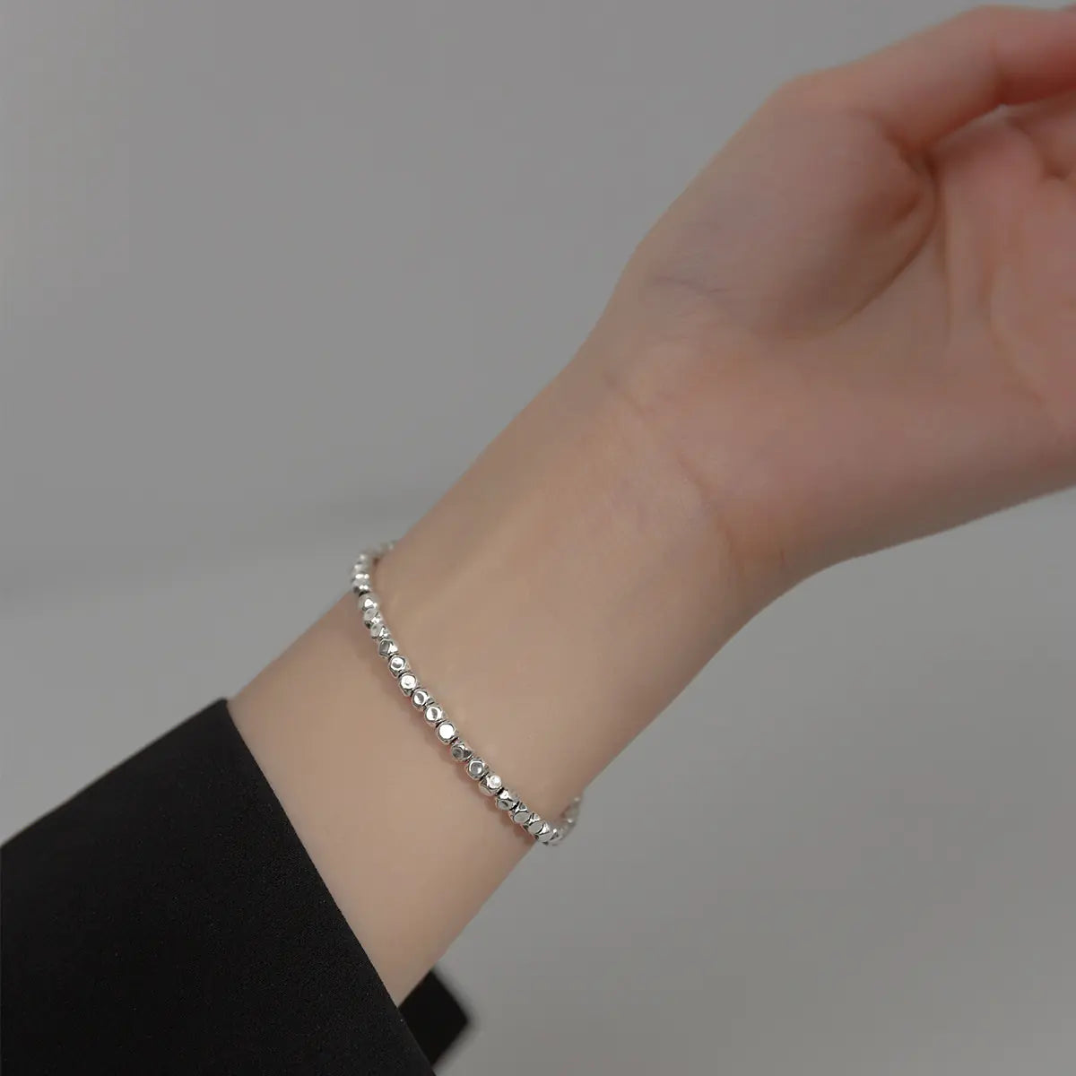 Thai Silver Beaded Bracelet for Women