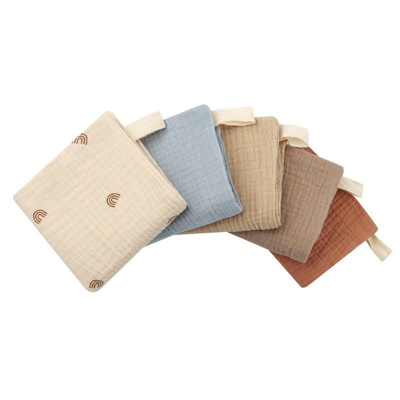 5-piece Baby Towel Plain Cotton Face Towel