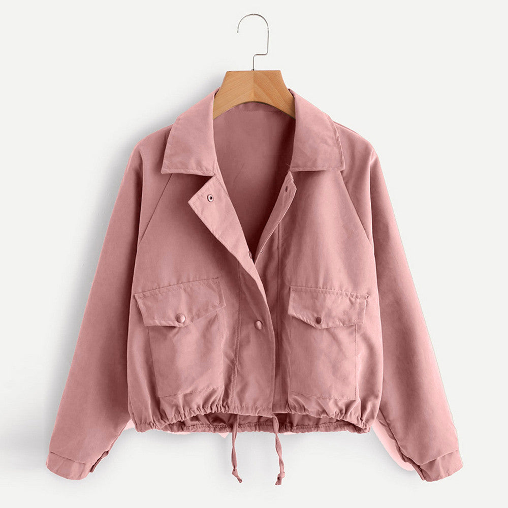 All-match women's long-sleeved short jacket