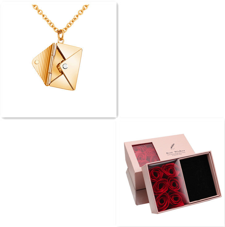 Envelop Love Letter Pendant Necklace