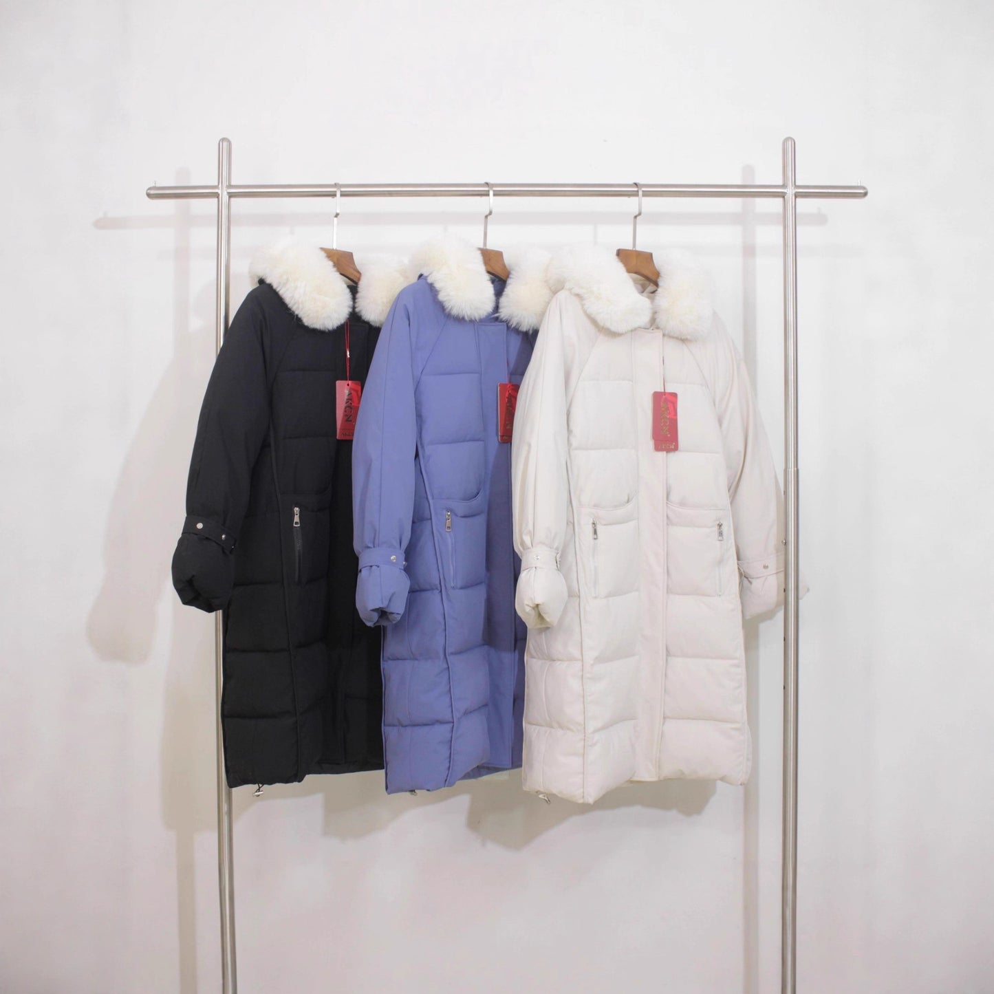 Thick Down Women Loose fur winter Jacket