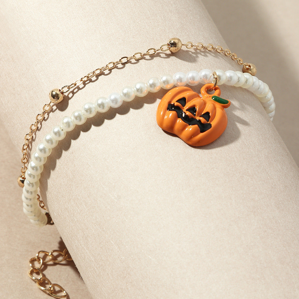 Cartoon Pumpkin Halloween Bracelet