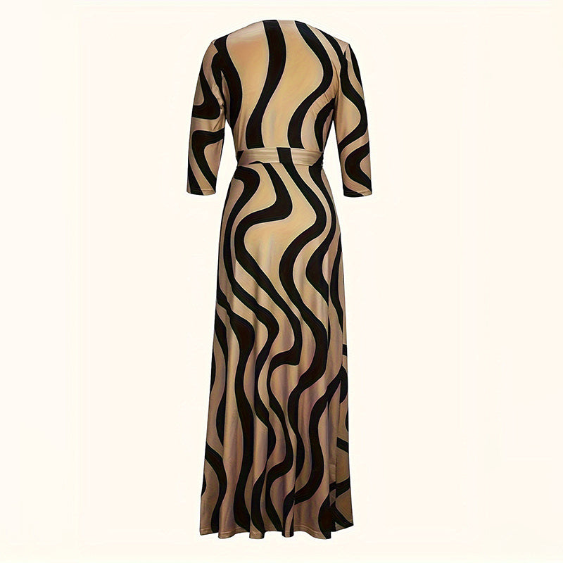 Women's Summer Geometric Print Maxi Dresses