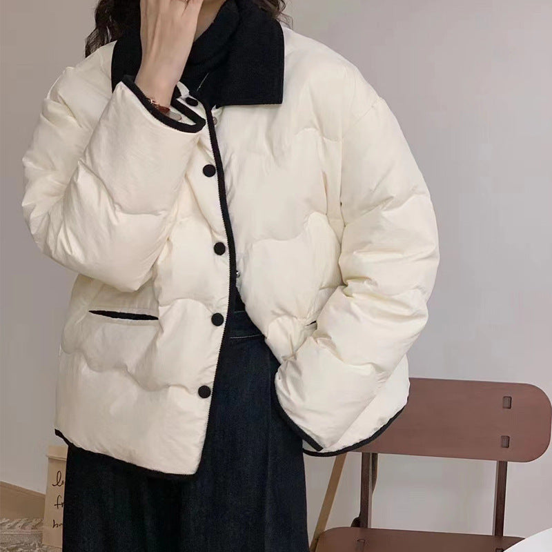 Women's Short Loose Down Cotton-padded Jacket . Winter Thick Coat