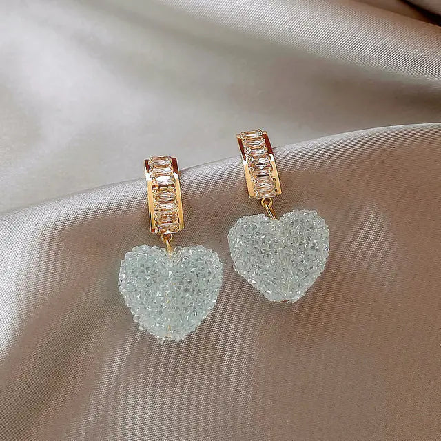 Colorful Soft Candy Love Earrings for Women's Party