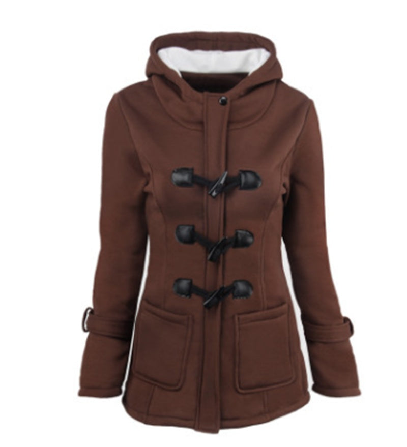 Warm winter fur collar jackets. Parka hoodies.