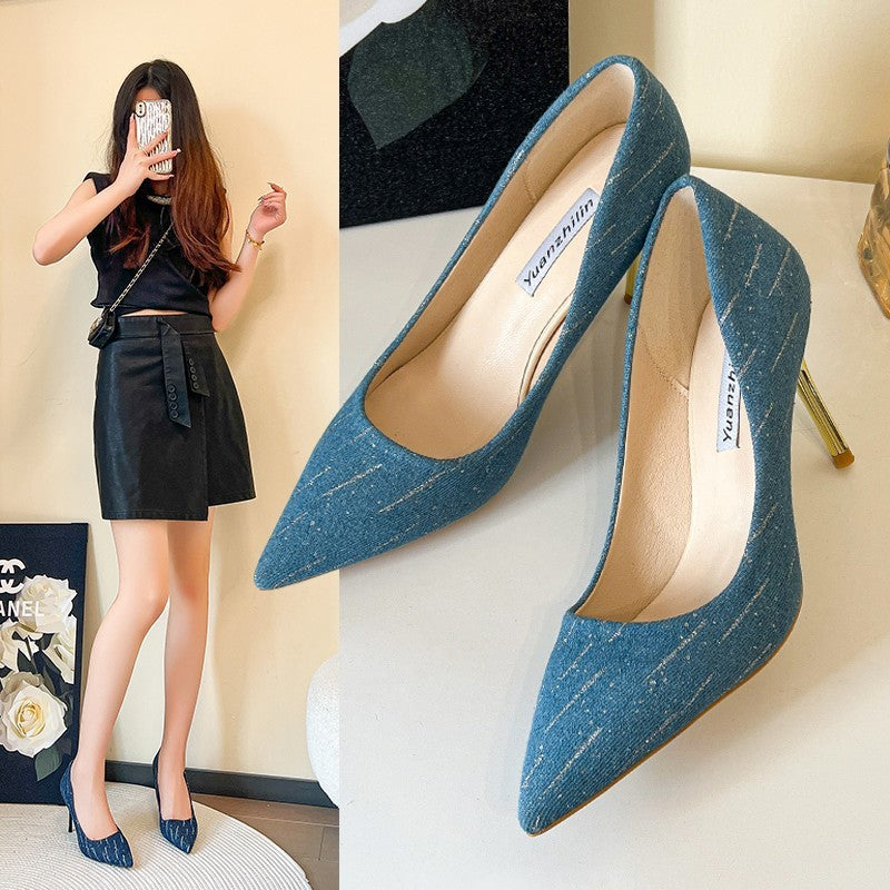Women's Shallow Mouth Pointed Toe Stilleto High Heels