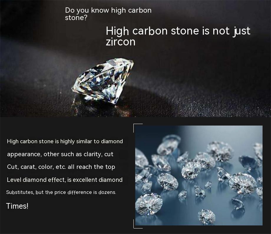 Original S925 Sterling Silver Ring 125 Carat High Carbon Diamond Padma