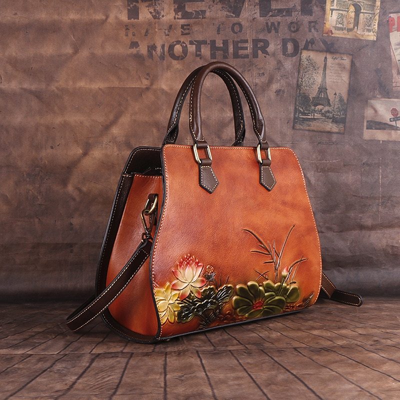 Cowhide Cross-Border Retro Ladies Handbags