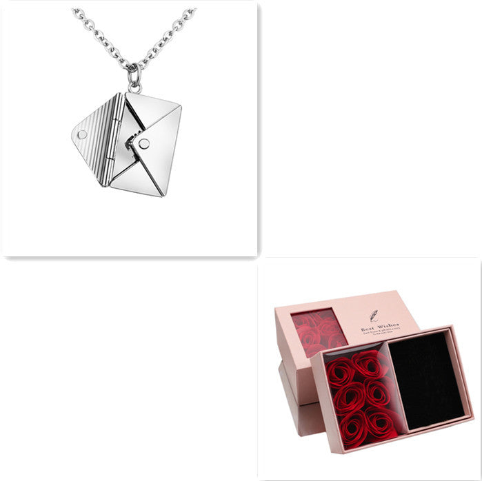 Envelop Love Letter Pendant Necklace