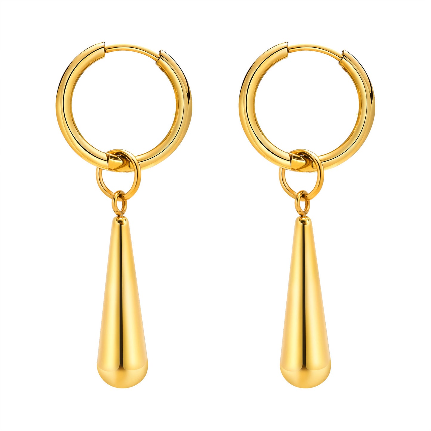 Stainless Steel Drop Earrings