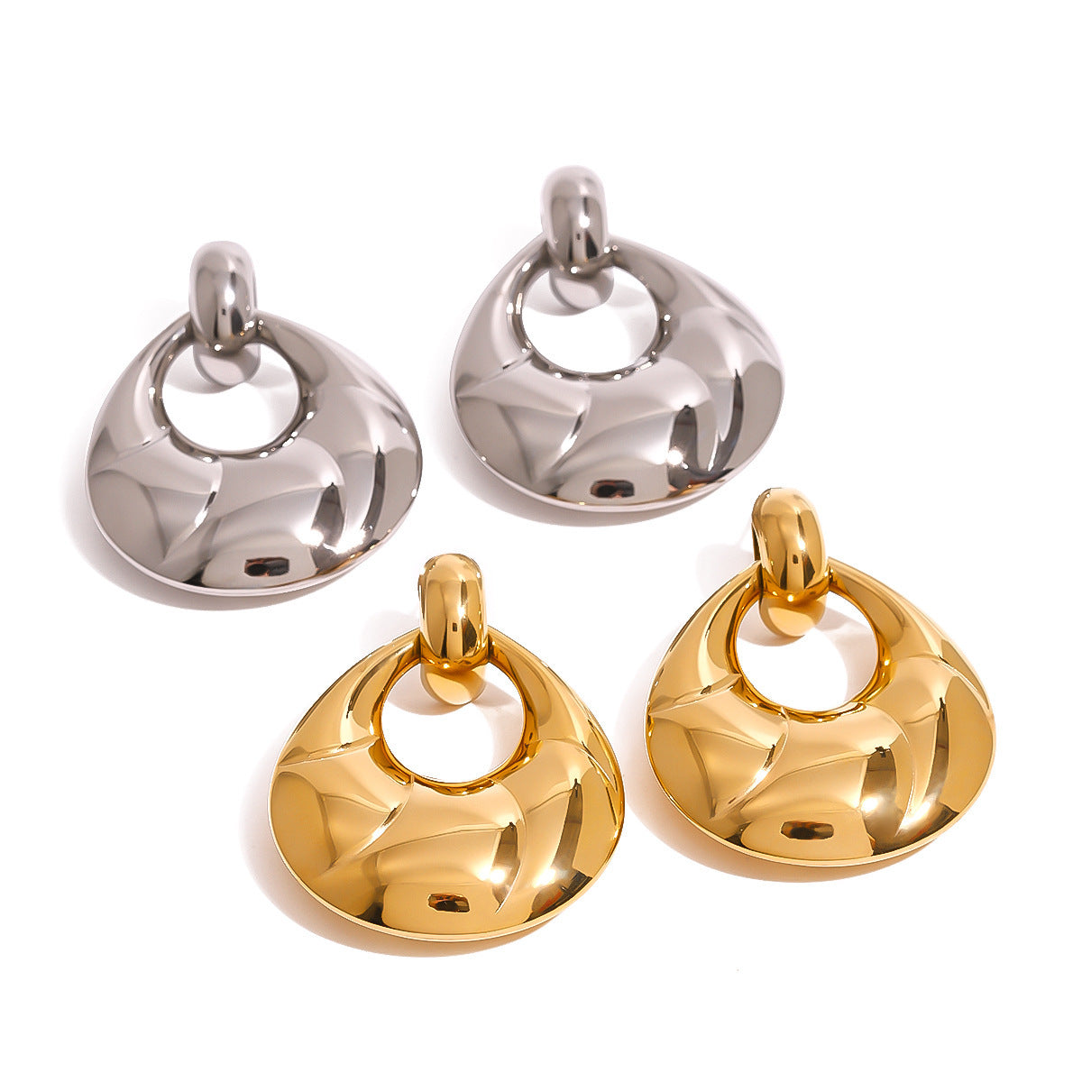 Stainless Steel Exaggerated Titanium Earrings