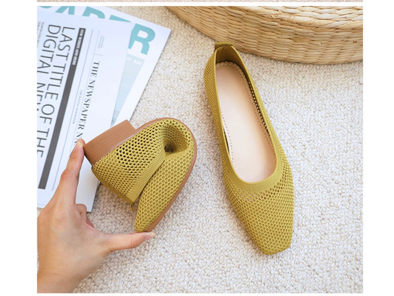 Comfort Max Orthopedic Flats - Women's Knitted Shoes