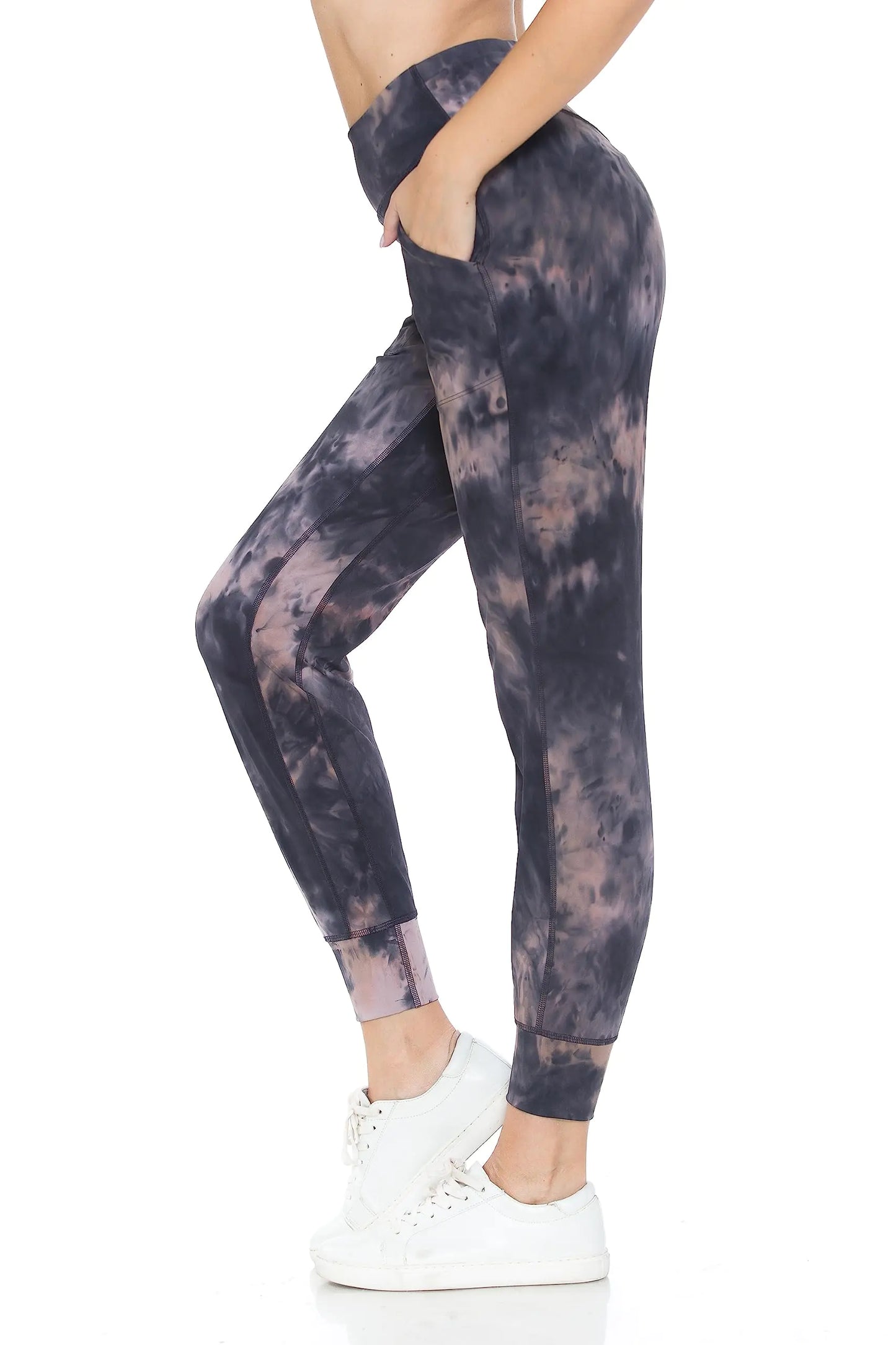 Leggings Depot, Womens Active Jogger Tie Dye Sweatpants with Pockets