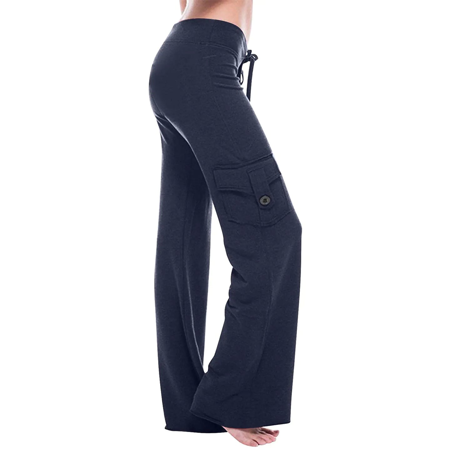 Summer Yoga Pants for Women. Lightweight High Waist Workout Stretchy Wide Leg Pants. Trendy Casual Work Cargo Flare Pants