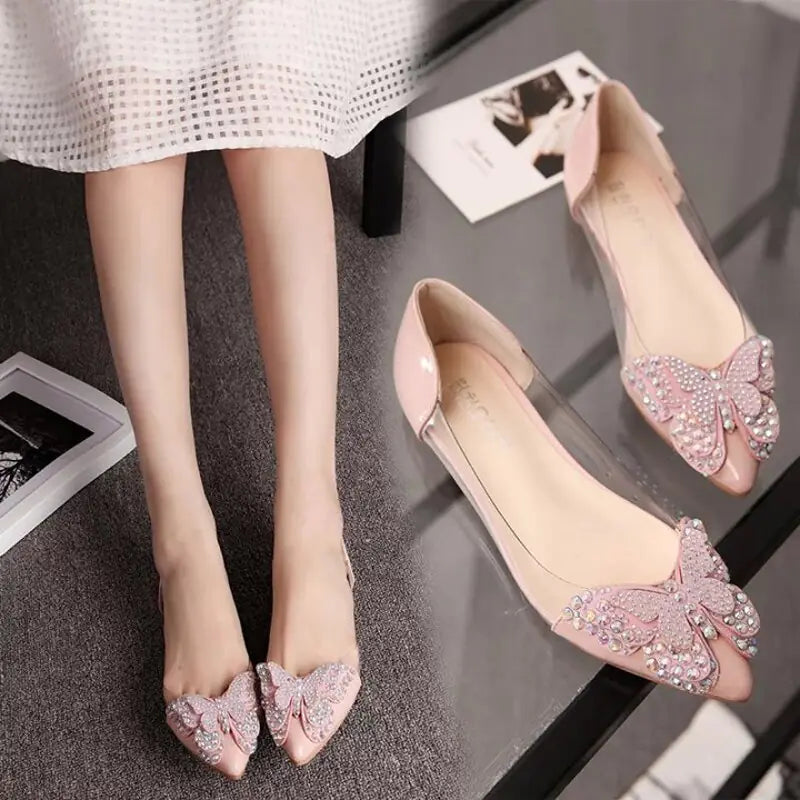 Women's Jelly Sandals with Bow - Summer Flats