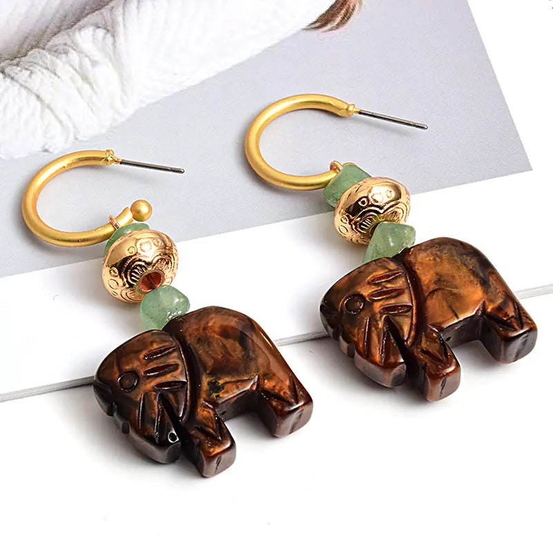 Fashionable Cute Elephant Earrings for Women Accessories