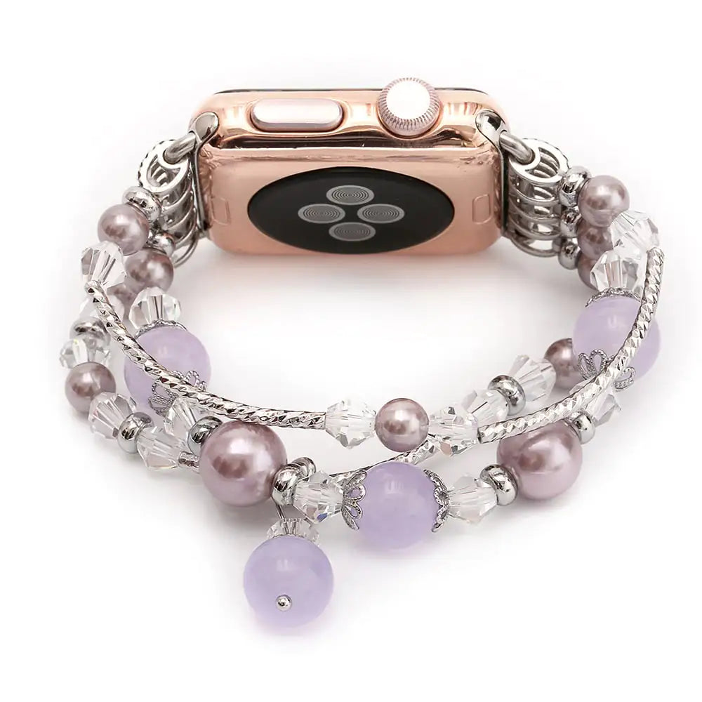 Agate Crystal Sports Watch Band Jewelry