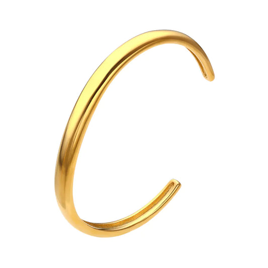 Irregular Wave Buckle Stainless Steel Bracelet