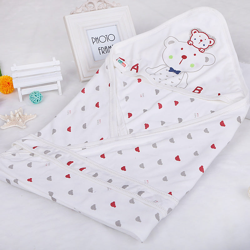 Baby Swaddle Blanket Newborn Cotton Printed Autumn Spring Soft Bedding Sleeping Bag Quilt