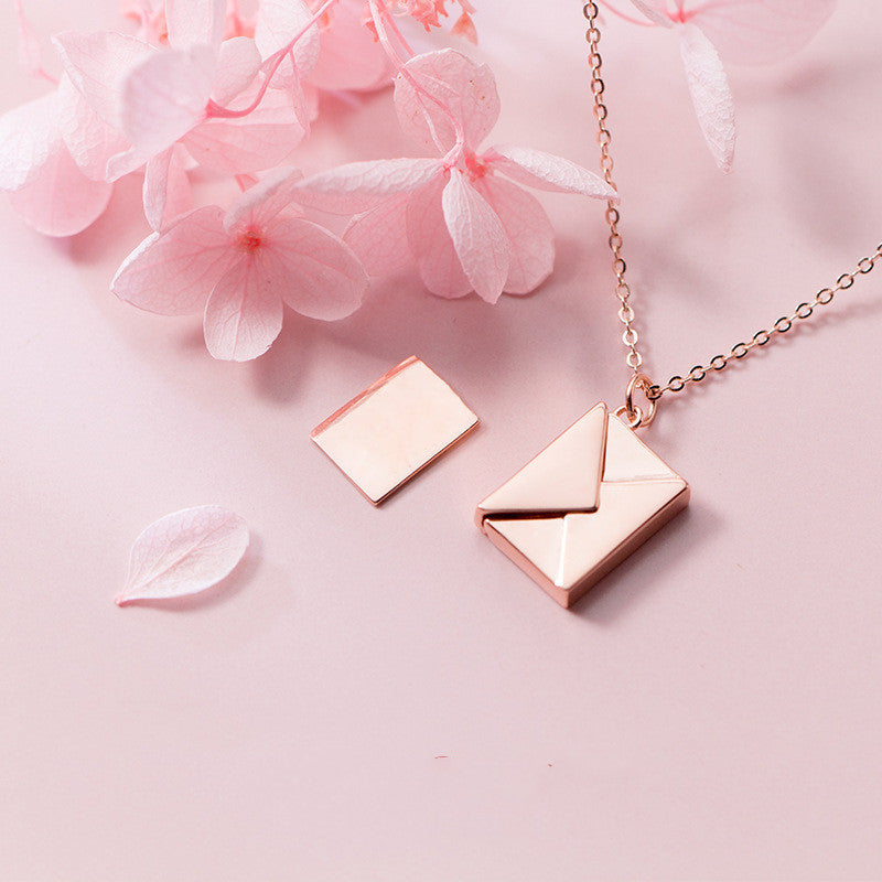 Envelop Love Letter Pendant Necklace
