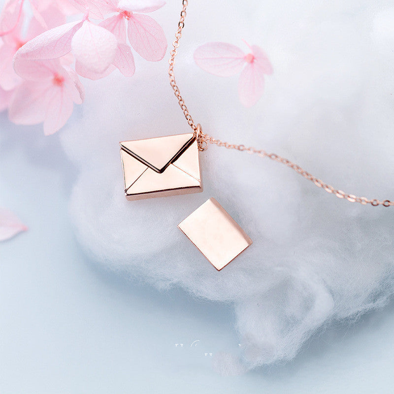 Envelop Love Letter Pendant Necklace