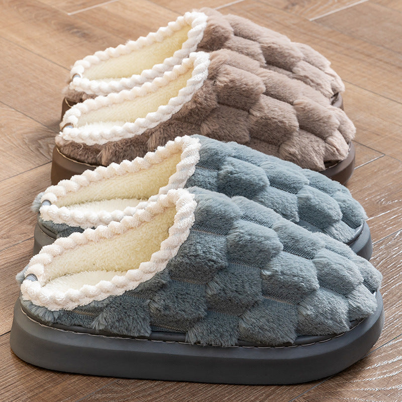 Women's Indoor Non-slip Thick Bottom Warm Cotton Slippers