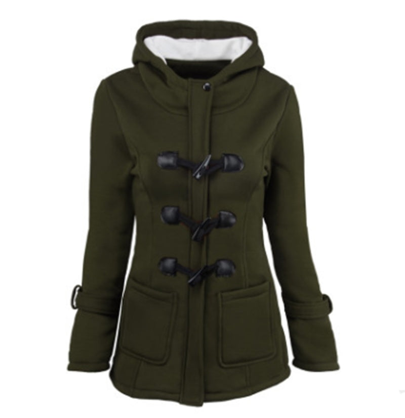 Warm winter fur collar jackets. Parka hoodies.