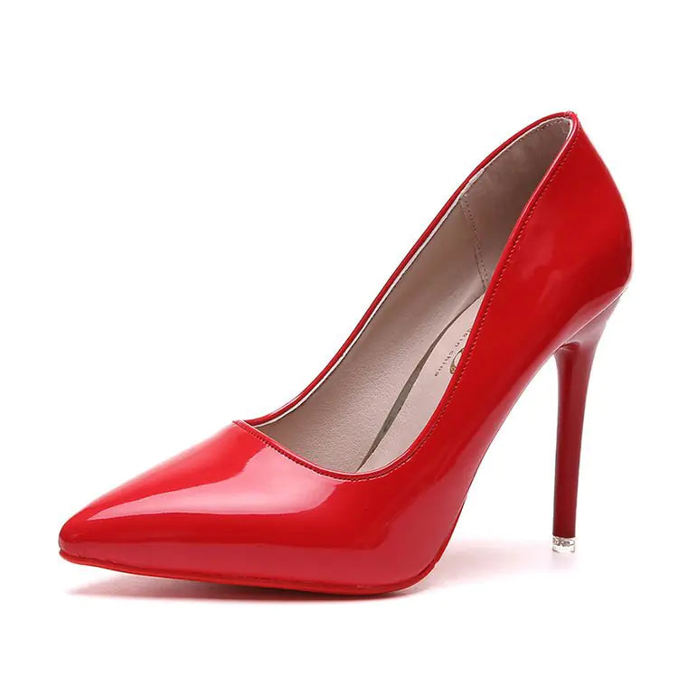 Pointed High Heel Work Pumps for Women