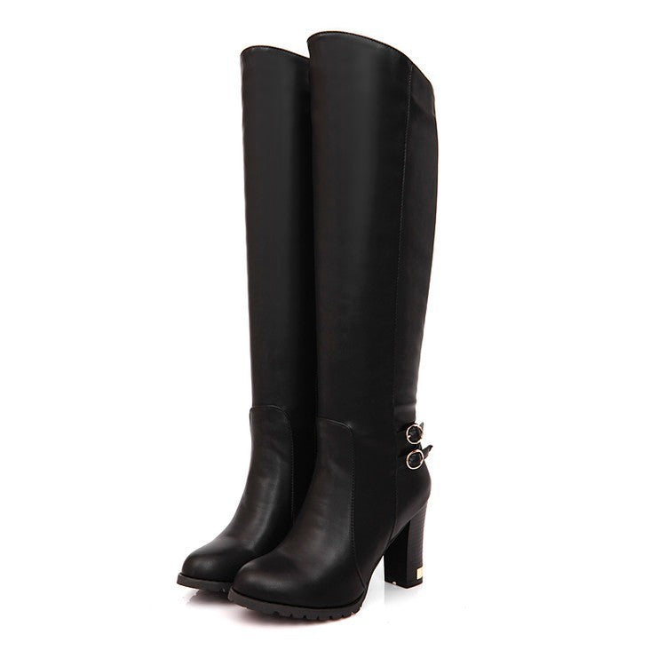 Chunky Heel Over-the-knee Women's High Heels Boots.