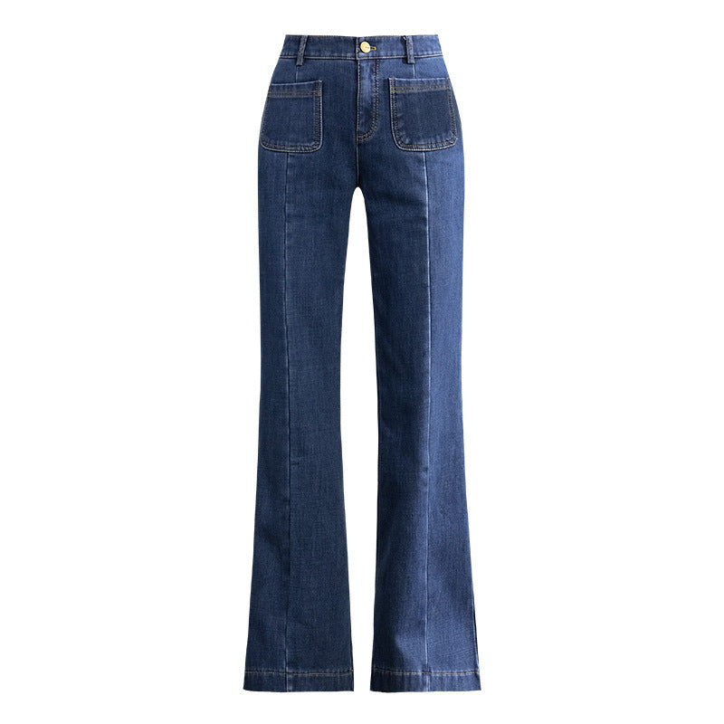 Women's High Waist Flared Jeans Wide Leg Pants