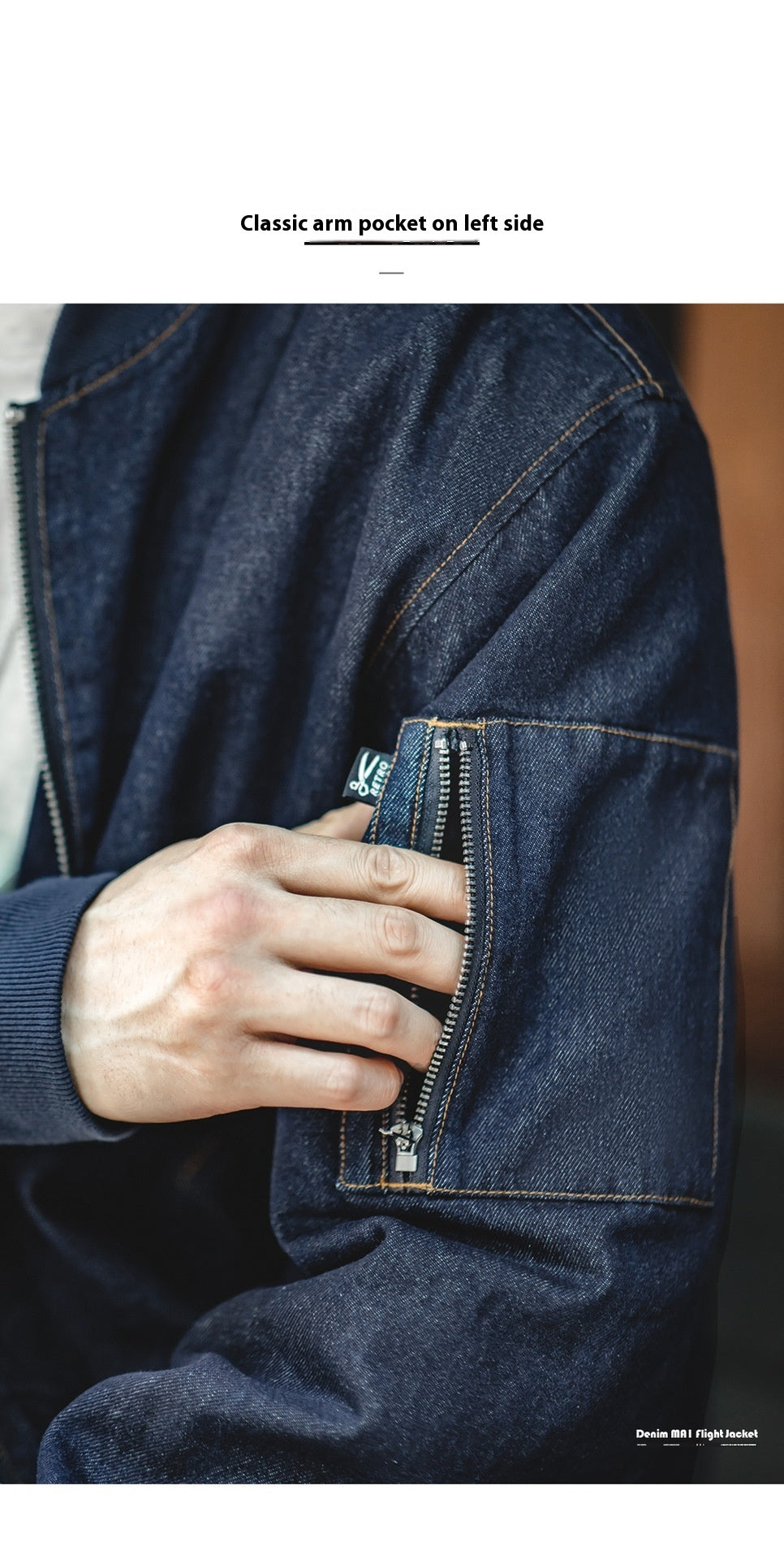 American Retro Denim Pilot Jacket Denim Coat