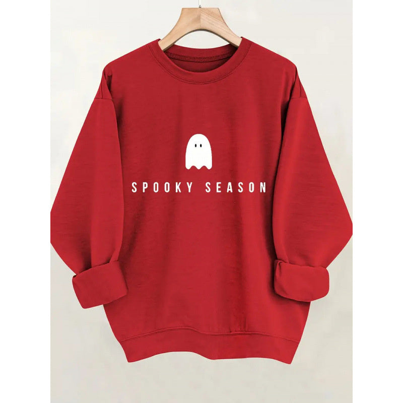 Spooky Season Halloween Graphic Sweatshirt - Women's Casual