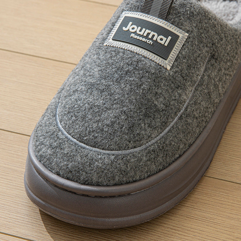 Warm Thickened Bottom Plus Size Cotton Slippers