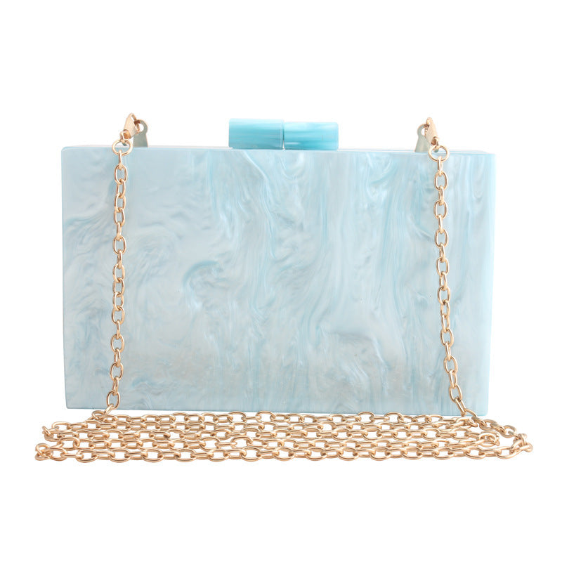 Women Marble Pattern Acrylic Luxury Handbags