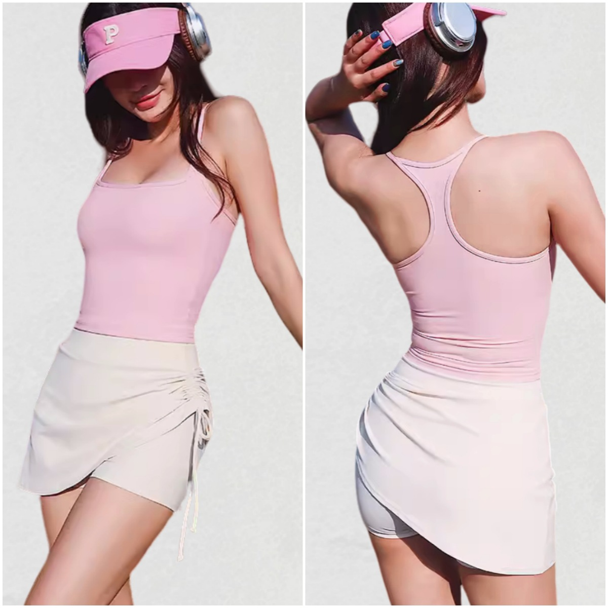 Women's High-Waisted Sleeveless Sports Tank Top