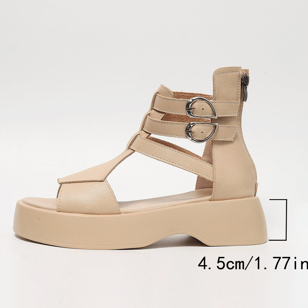 Roman Spring And Summer Flat Heel Muffin Women Sandals