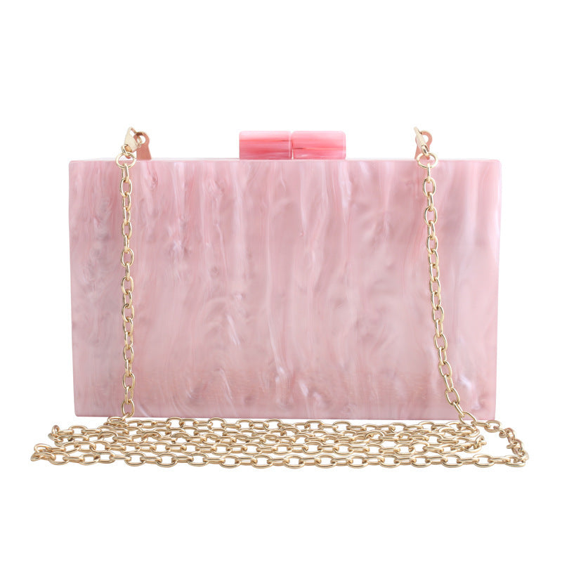 Women Marble Pattern Acrylic Luxury Handbags