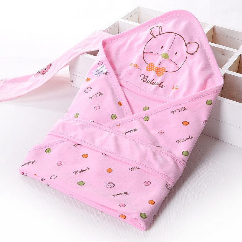 Baby Swaddle Blanket Newborn Cotton Printed Autumn Spring Soft Bedding Sleeping Bag Quilt