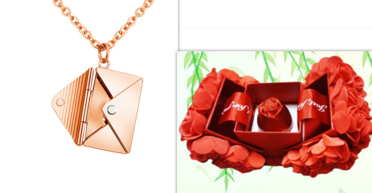 Envelop Love Letter Pendant Necklace