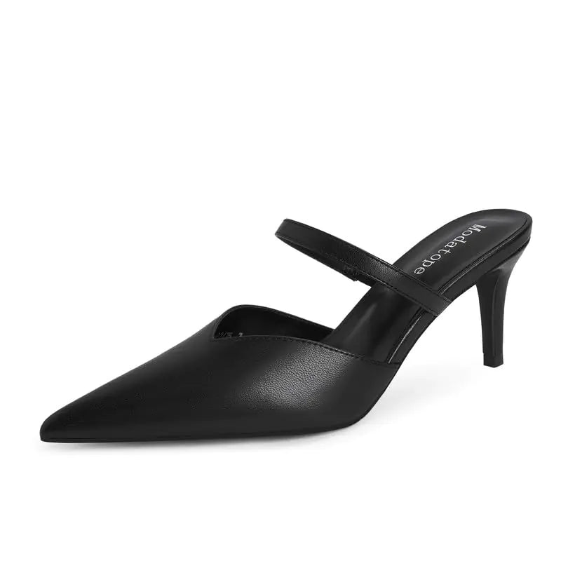 Close Toe High Heel Pumps. Pointed Toe Mules shoes for Women, Size 7