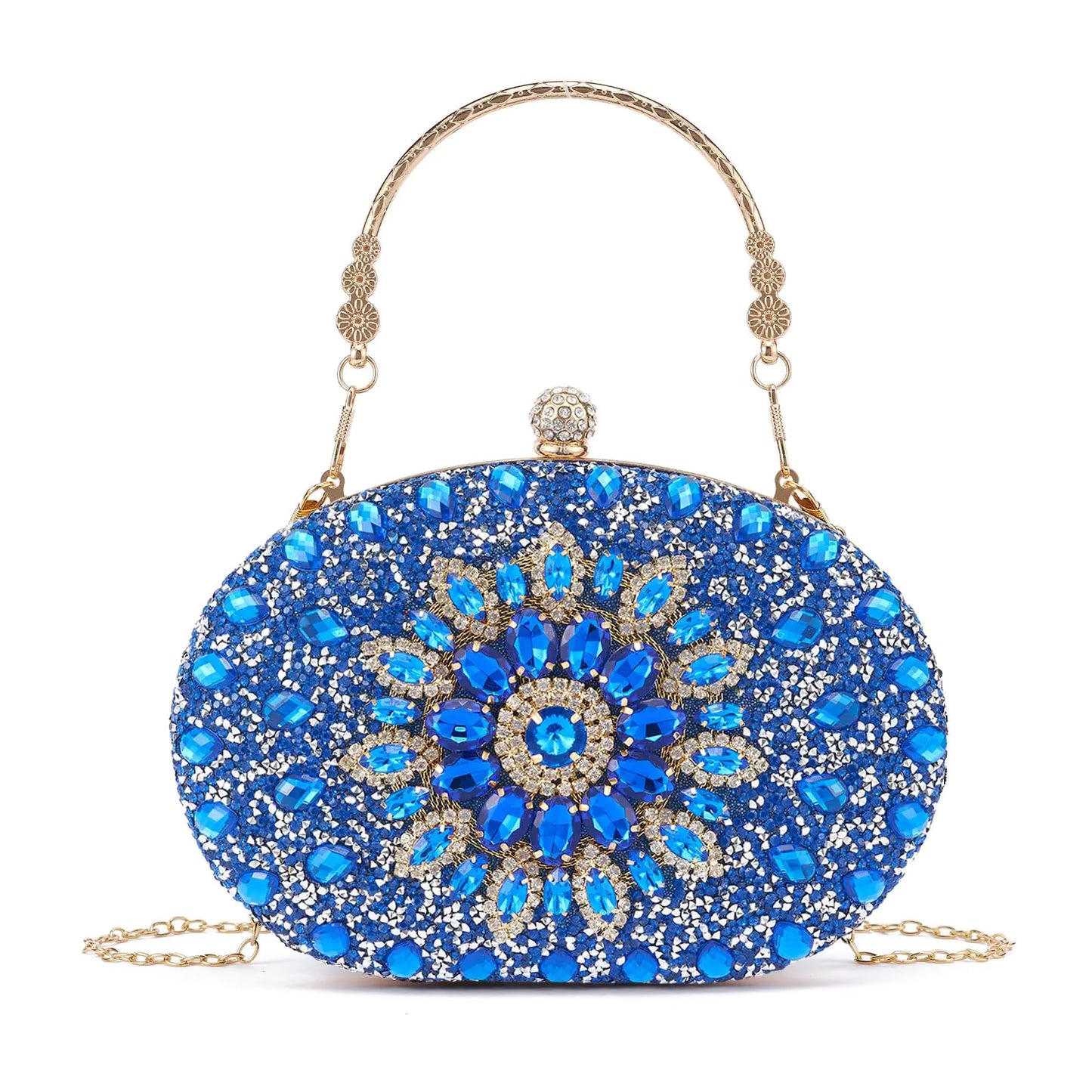 Rhinestone Clutch Purses For Women. Evening Sparkly Clutch, Crystal Diamond Bag For Party Weddings Prom