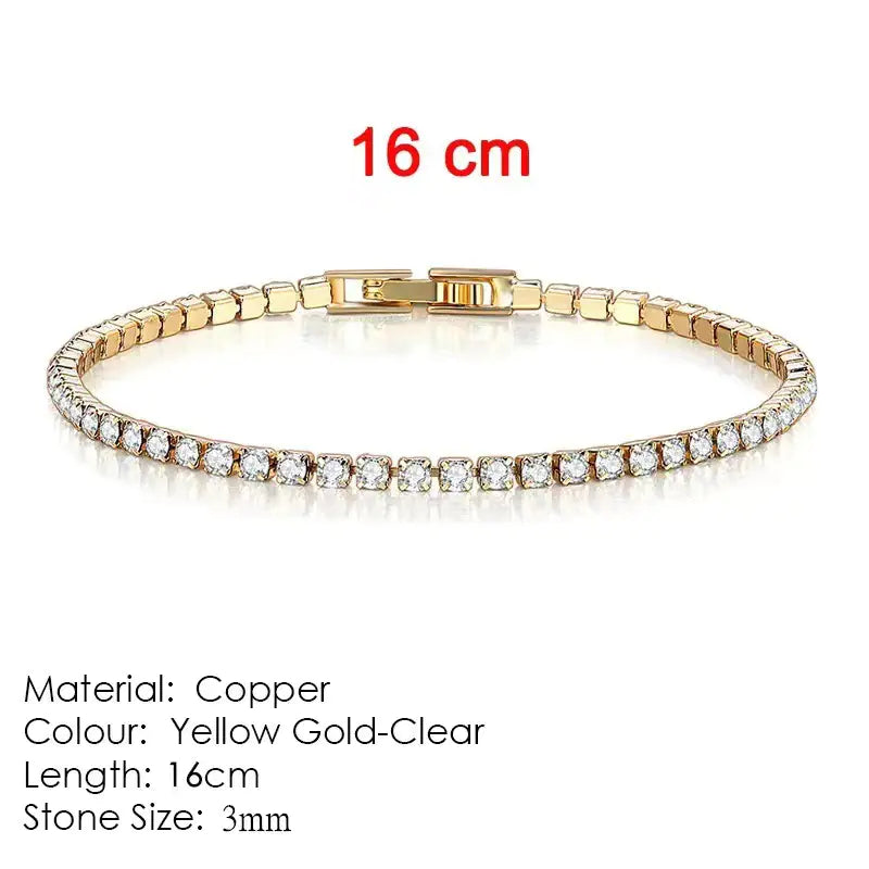 4mm Simple Diamond Bracelet for Women